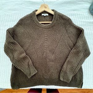 Madewell Chunky Green Knit Sweater